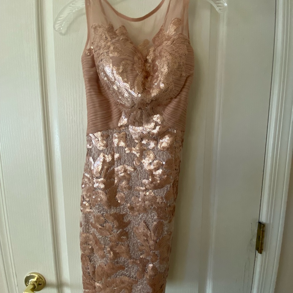 JS Collections short cocktail, bridesmaid dress